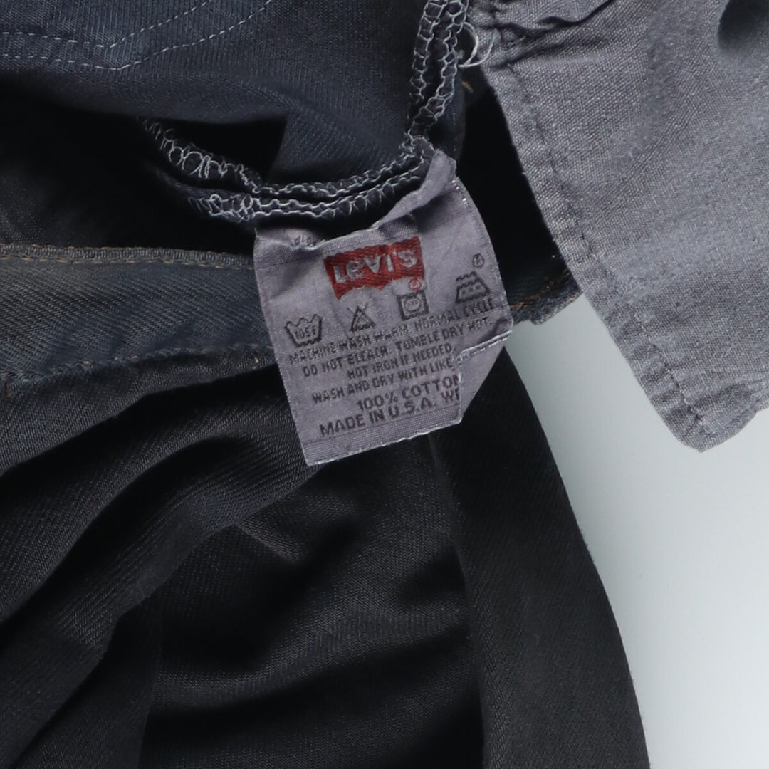 90'S Levi's 501-1628 Black Denim Straight Denim Pants Made in USA Men's W32 Vintage /eaa415485