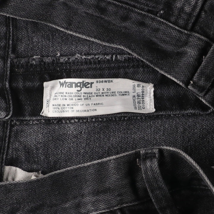 Wrangler Black Denim Straight Denim Pants Men's W32 / eaa415490