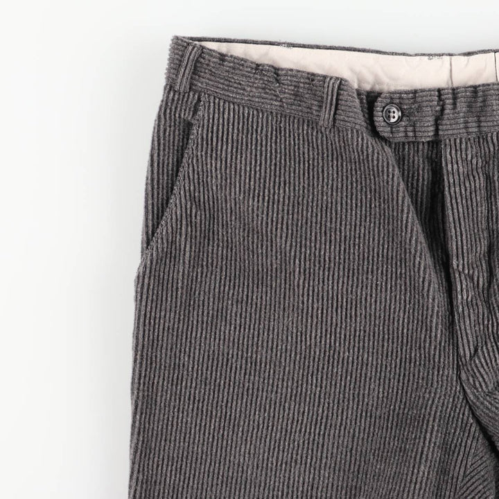 Schurwoll Cord ELASTIC Corduroy Pants, Men's W36 (approx.), Vintage wool gray type Vintage Second Hand