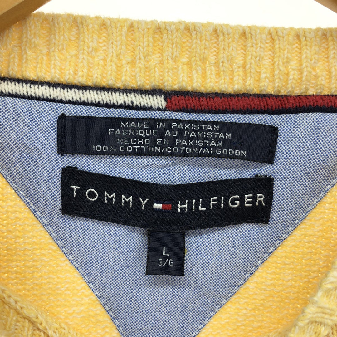 TOMMY HILFIGER Cotton knit sweater for men L /eaa415566