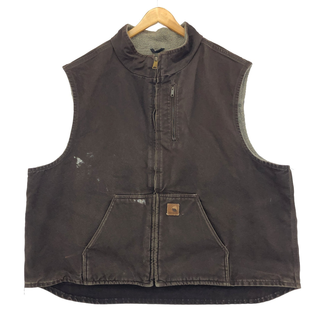 Big size 00'S Carhartt Duck Vest Men's XXXL /eaa415670