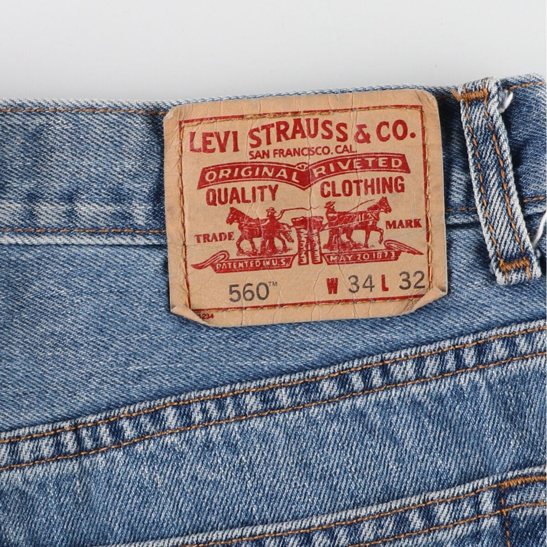 00'S Levi's 560 COMFORT FIT tapered denim pants for men, w35 equivalent, vintage / eaa415737