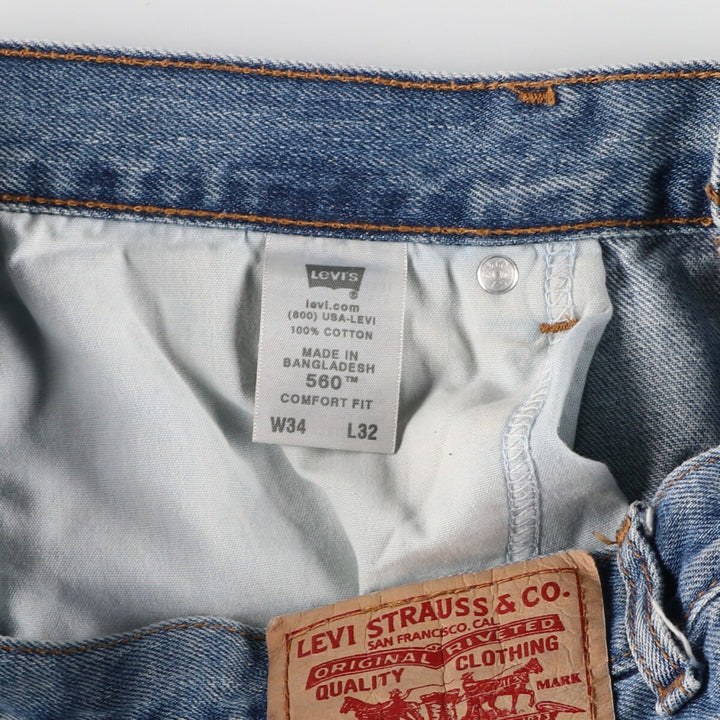 00'S Levi's 560 COMFORT FIT tapered denim pants for men, w35 equivalent, vintage / eaa415737