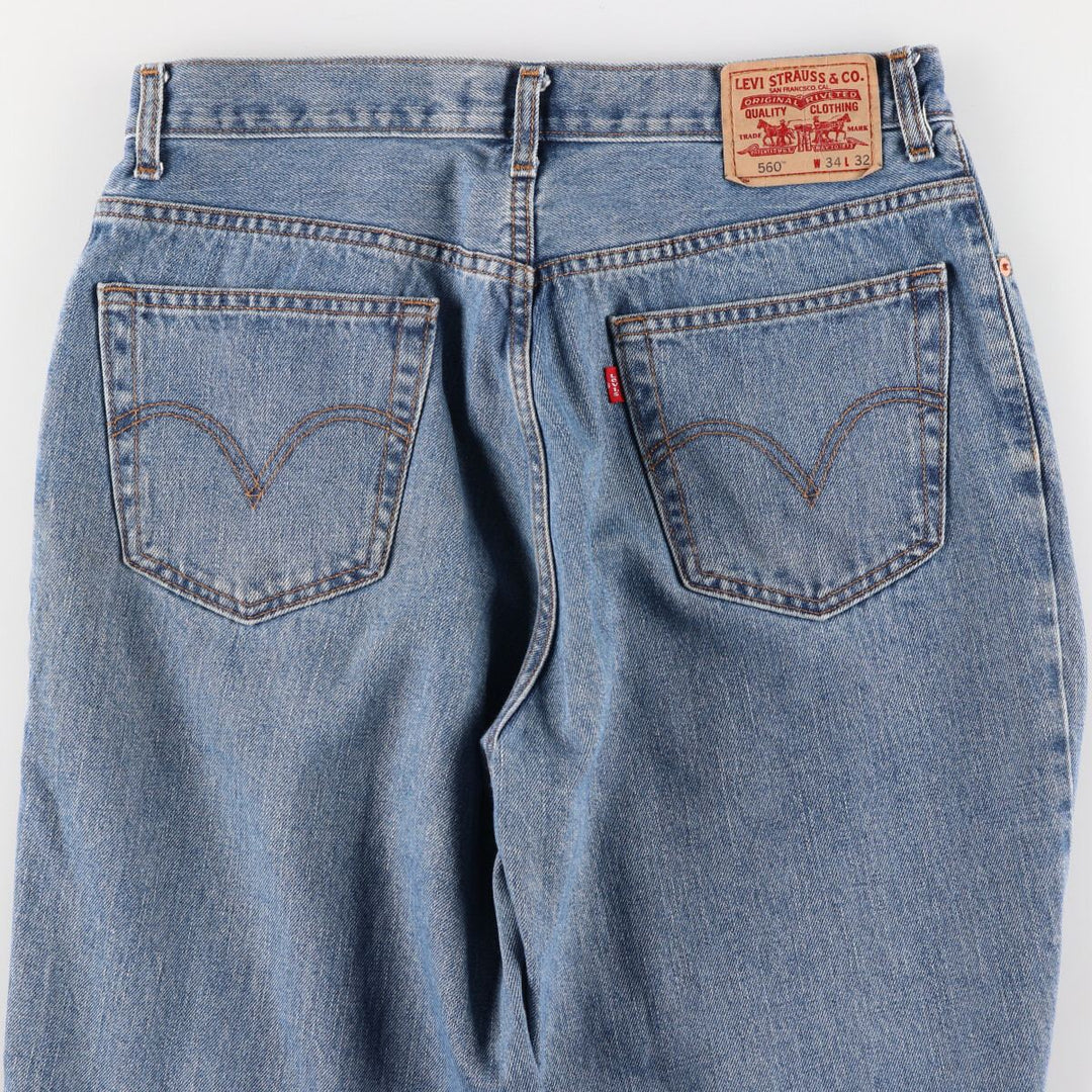 00'S Levi's 560 COMFORT FIT tapered denim pants for men, w35 equivalent, vintage / eaa415737