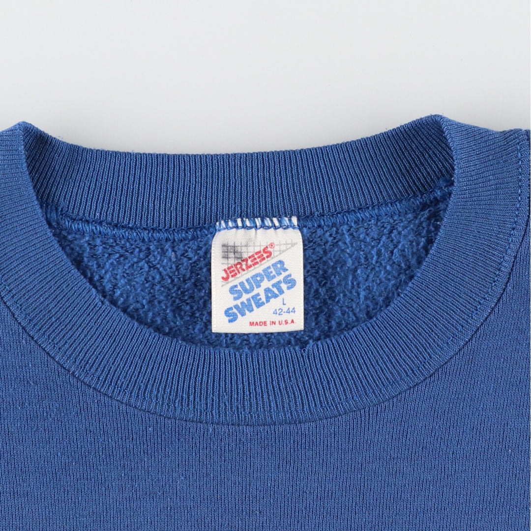 90'S Jerzees Printed Sweatshirt Trainer Made in USA Women's L Vintage /eaa415786