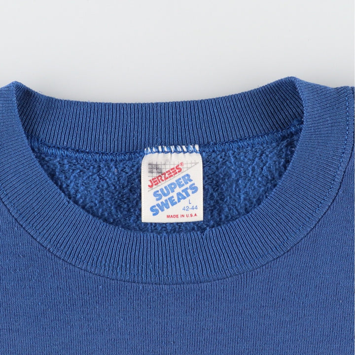 90'S Jerzees Printed Sweatshirt Trainer Made in USA Women's L Vintage /eaa415786