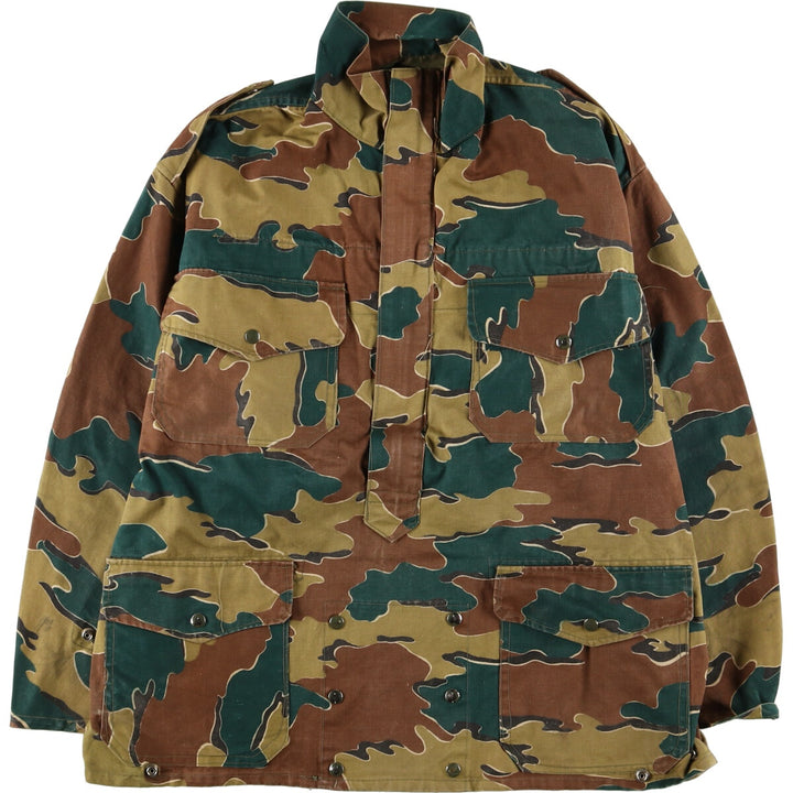 90'S Belgian Army Genuine Camouflage Pattern Jigsaw Camo Denison Smock Military Jacket Size 46 Men's L Vintage /eaa415863