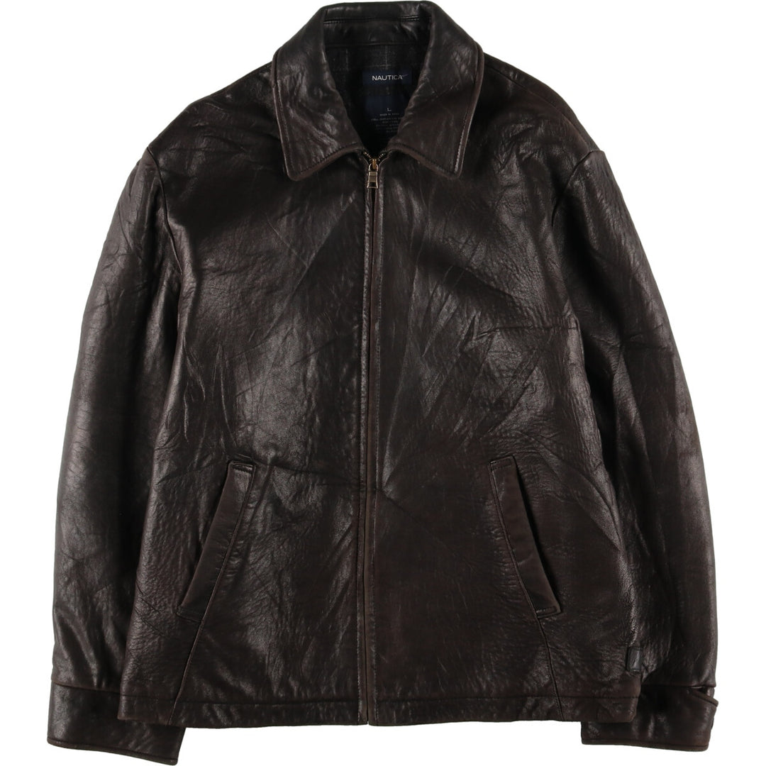 NAUTICA Leather Blouson Type Men's L /eaa415871