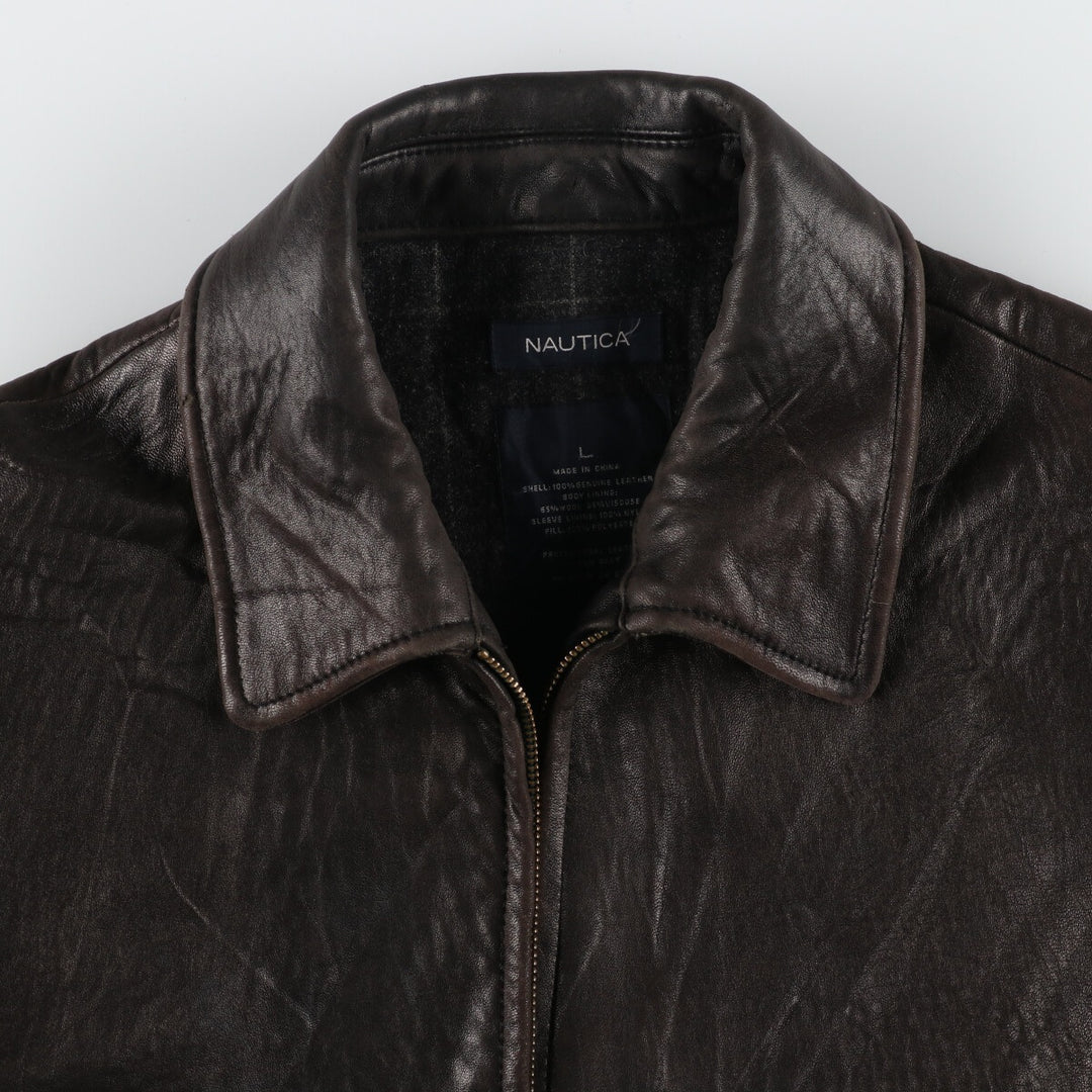 NAUTICA Leather Blouson Type Men's L /eaa415871