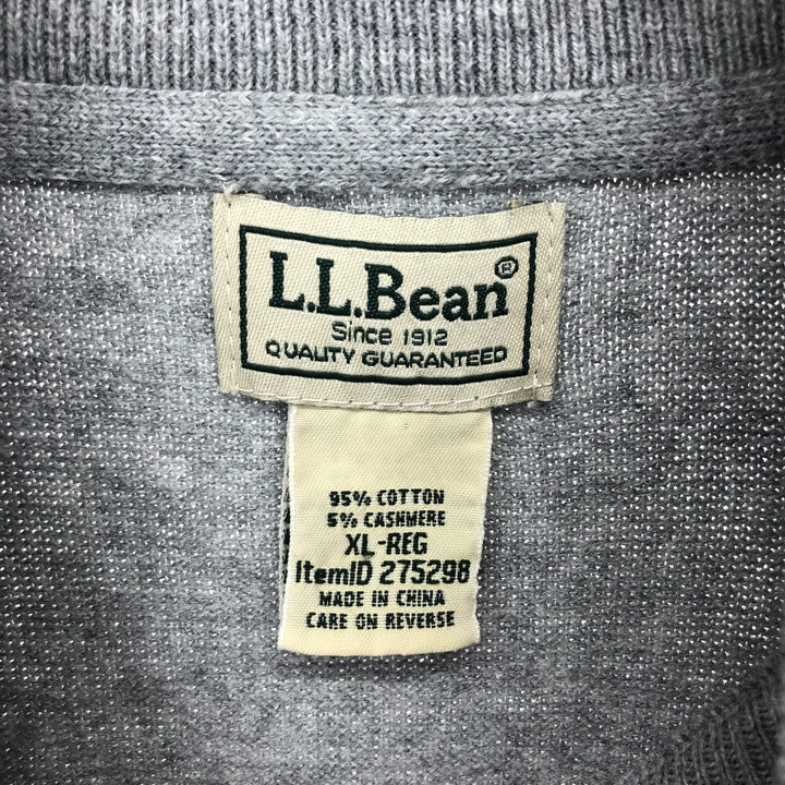 LLBean Cotton Knit Half Zip Sweater Men's XL /eaa416205