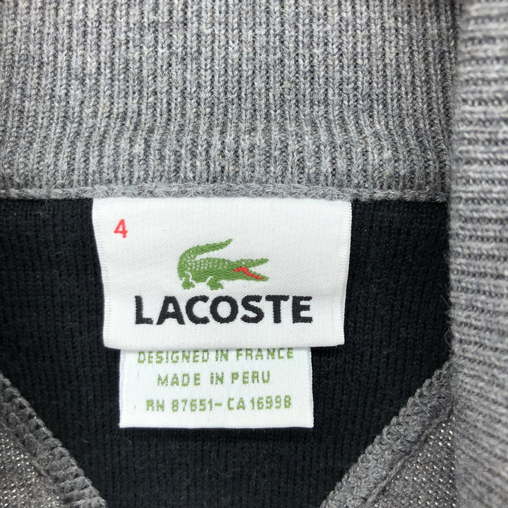 Lacoste Cotton Knit Half Zip Sweater Men's L /eaa416207