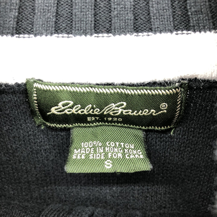 Eddie Bauer Cotton Knit Half Zip Sweater Men's S /eaa416212