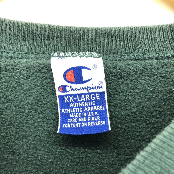 90'S Rare Champion Authentic Apparel Logo Sweatshirt Trainer Made in USA Men's XXL Vintage /eaa416220