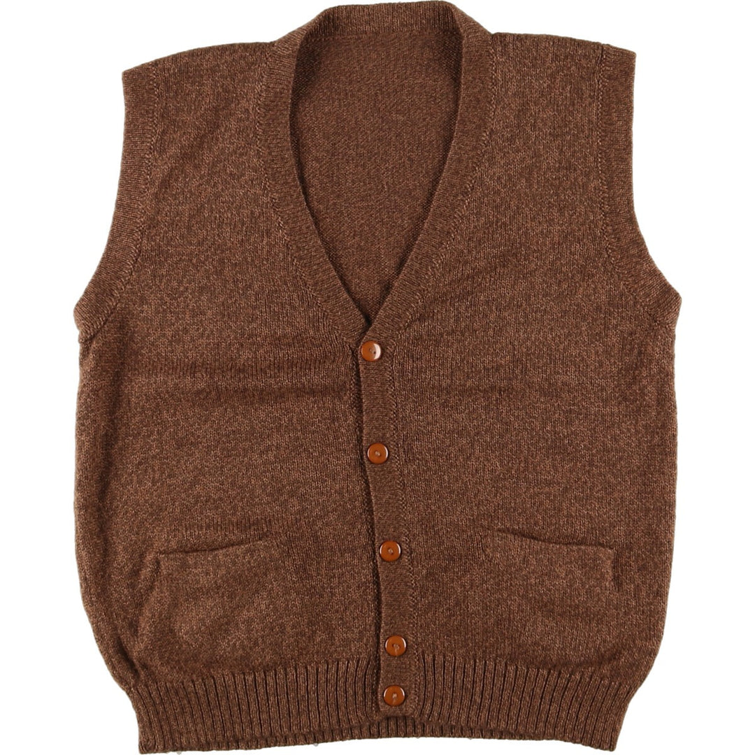 Open-front acrylic vest for men, size M /eaa416238