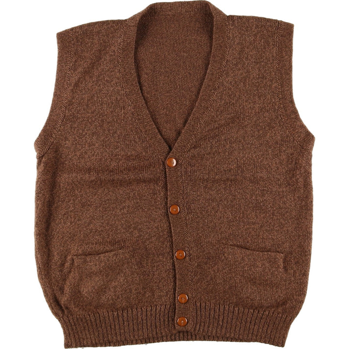 Open-front acrylic vest for men, size M /eaa416238