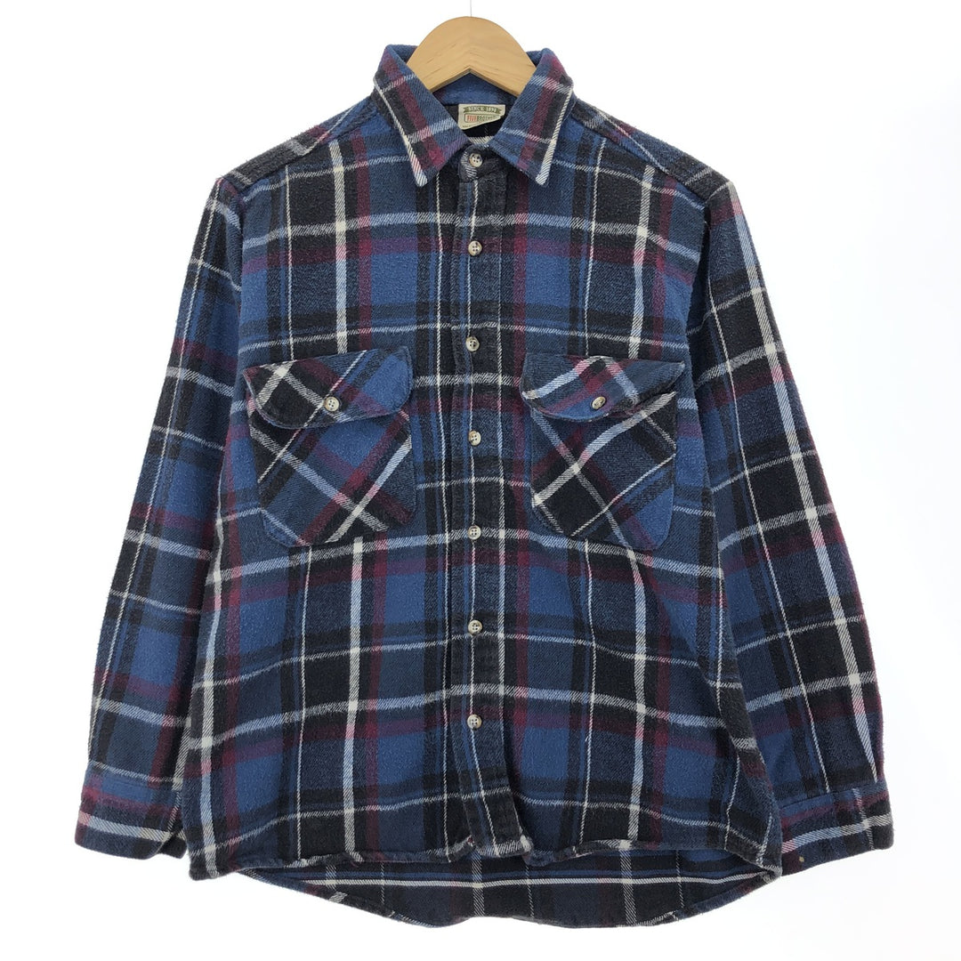 90'S Five Brother Long Sleeve Heavy Flannel Check Shirt Men's Medium Vintage /eaa416260