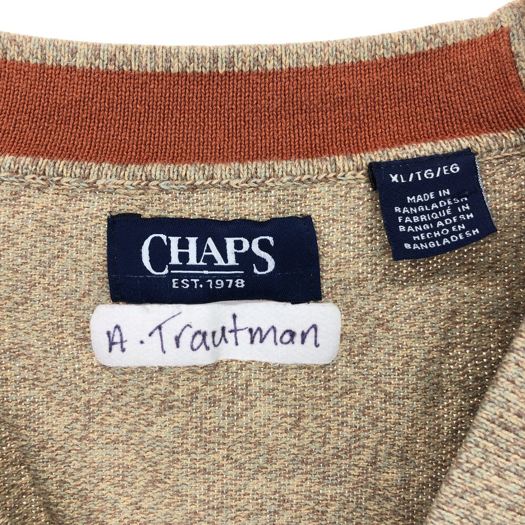 CHIPS CHAPS Cotton Knit Cardigan Men's XL /eaa416392