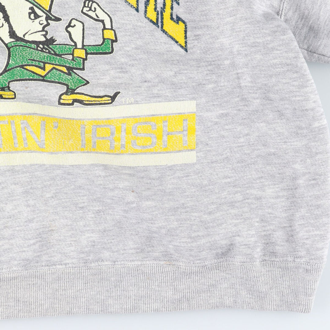 80'S Lee Notre Dame University College Character Sweatshirt Trainer Made in USA Women's L /eaa416456