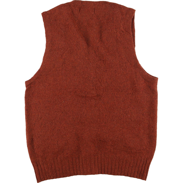 McGREGOR Open-front wool knit vest, men's L /eaa416516