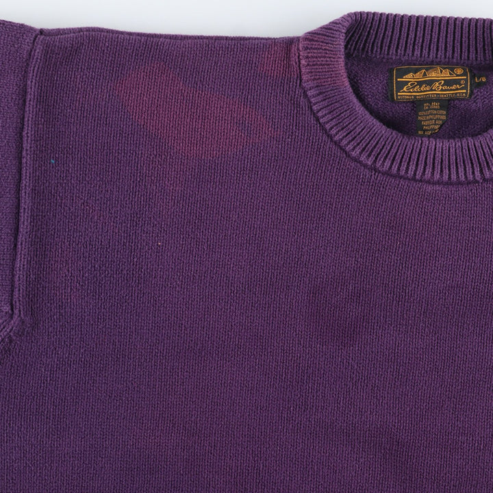 90'S Eddie Bauer Cotton Knit Sweater Men's L Vintage /eaa416544