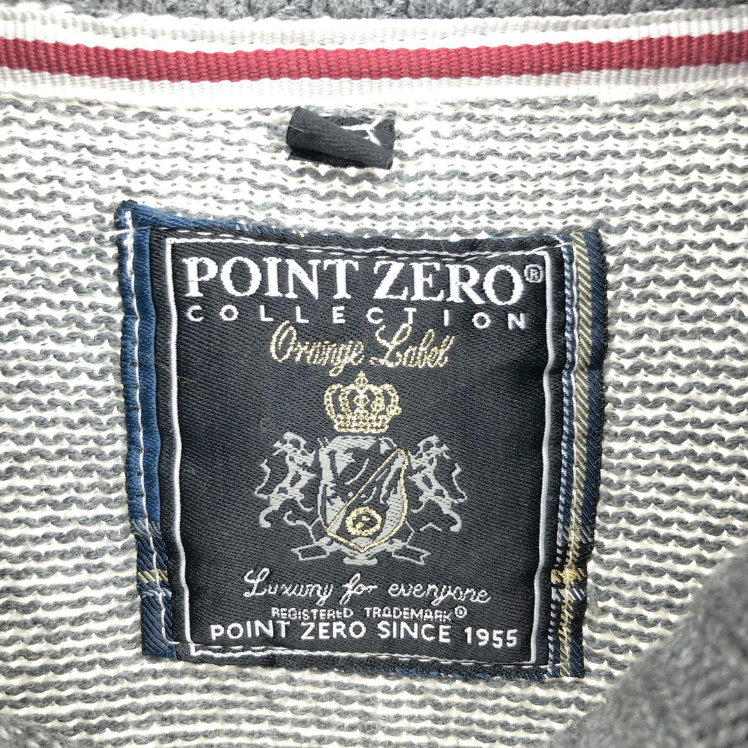 POINT ZERO Cotton knit half zip sweater Men's S /eaa416556