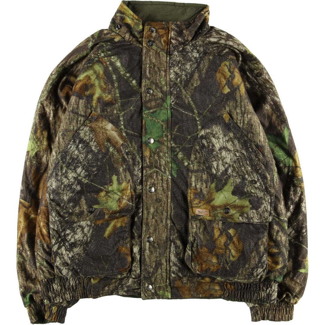 WOOLRICH Reversible Camouflage Pattern Real Tree Camo Padded Jacket Puffer Jacket Men's XL /eaa416955