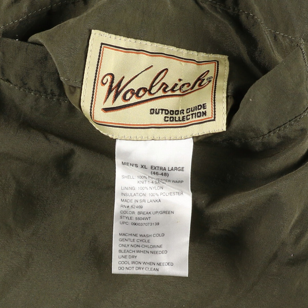 WOOLRICH Reversible Camouflage Pattern Real Tree Camo Padded Jacket Puffer Jacket Men's XL /eaa416955