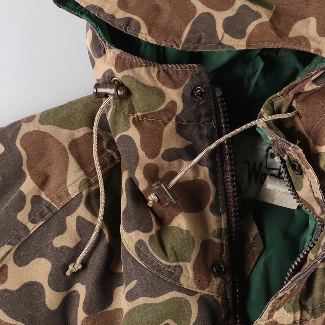 70'S WOOLRICH Camouflage Pattern Duck Hunter Camo Padded Mountain Parka Men's L Vintage /eaa416958