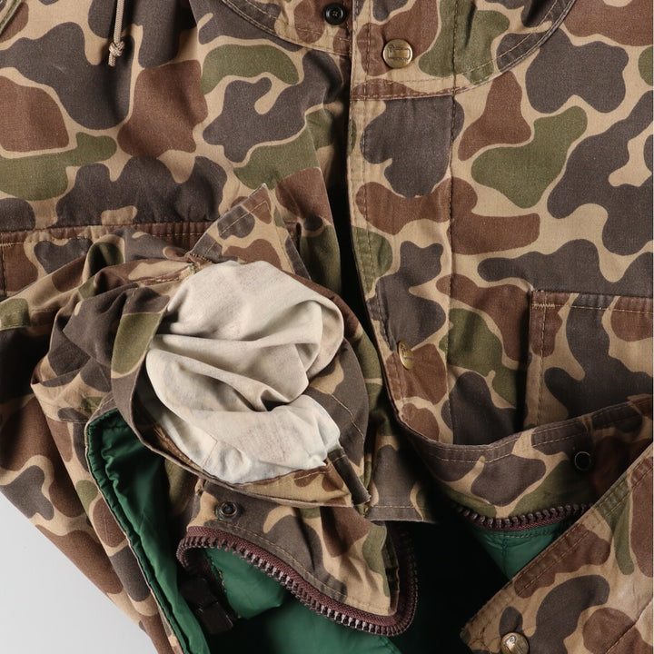 70'S WOOLRICH Camouflage Pattern Duck Hunter Camo Padded Mountain Parka Men's L Vintage /eaa416958