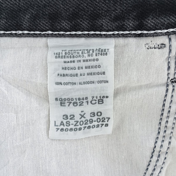Rustler Black Denim Straight Denim Pants for Men, W33 equivalent cotton black type Vintage Second Hand