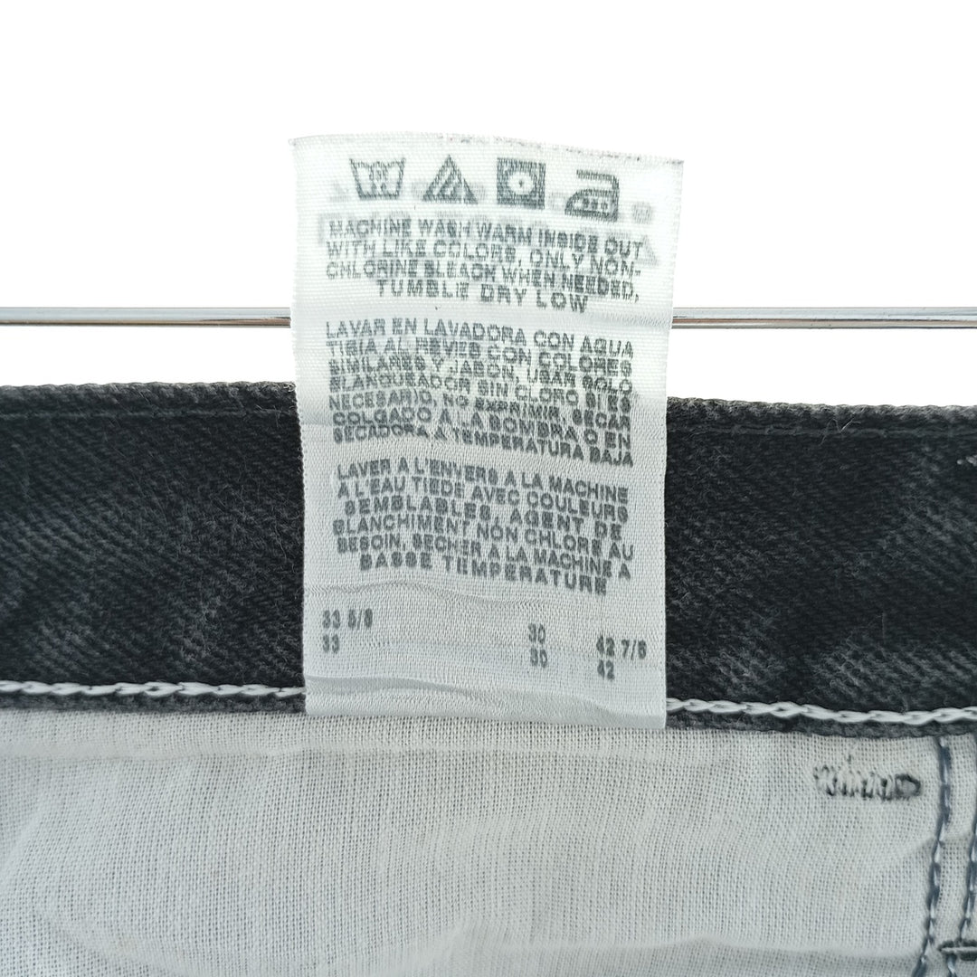 Rustler Black Denim Straight Denim Pants for Men, W33 equivalent cotton black type Vintage Second Hand