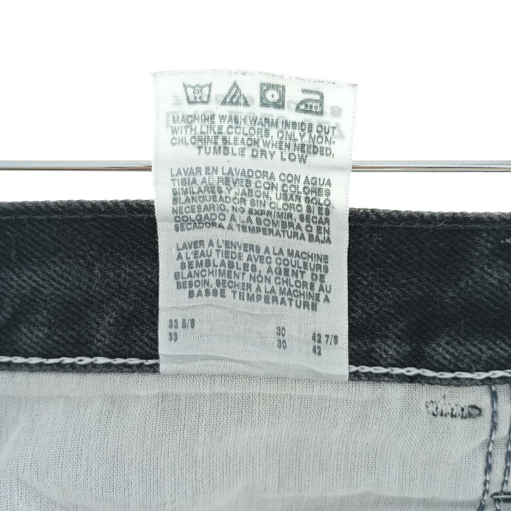 Rustler Black Denim Straight Denim Pants for Men, W33 equivalent cotton black type Vintage Second Hand