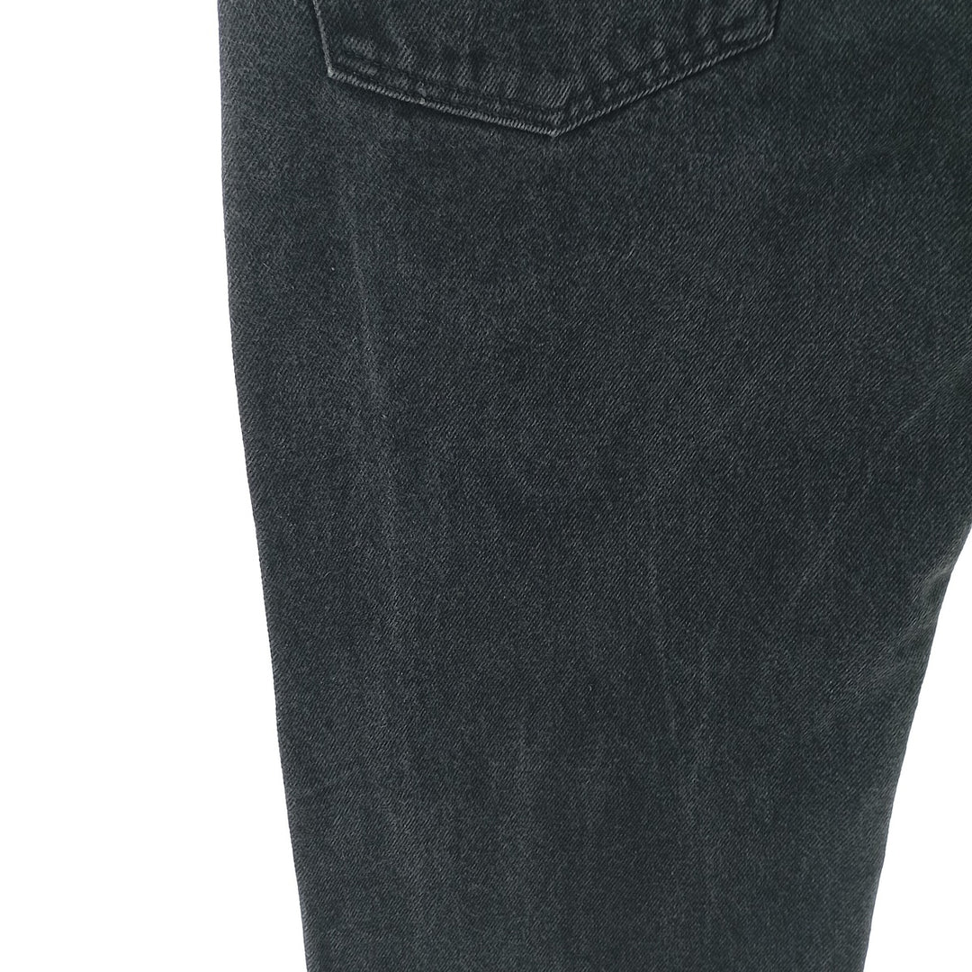 Rustler Black Denim Straight Denim Pants for Men, W33 equivalent cotton black type Vintage Second Hand