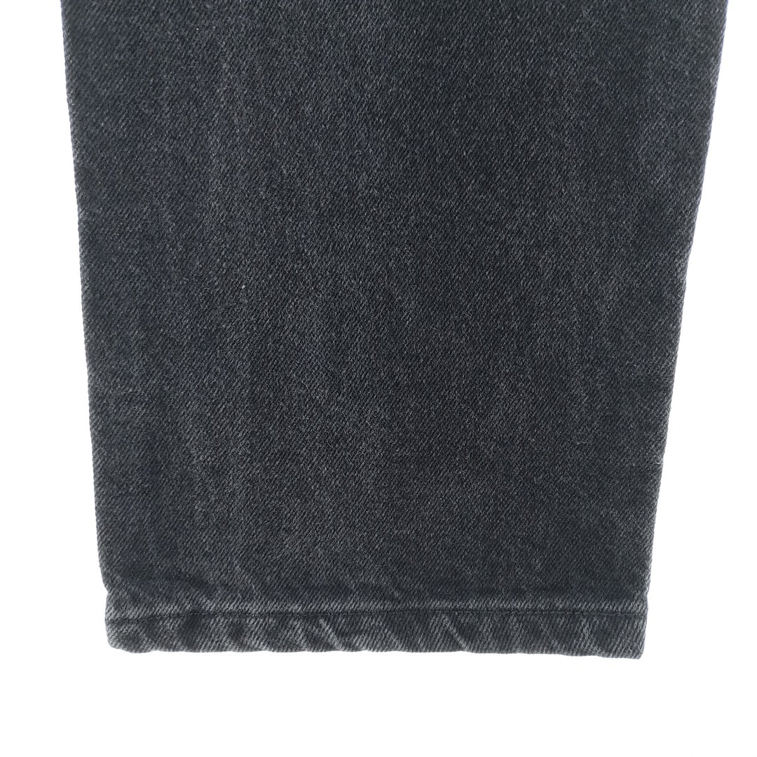 Rustler Black Denim Straight Denim Pants for Men, W33 equivalent cotton black type Vintage Second Hand