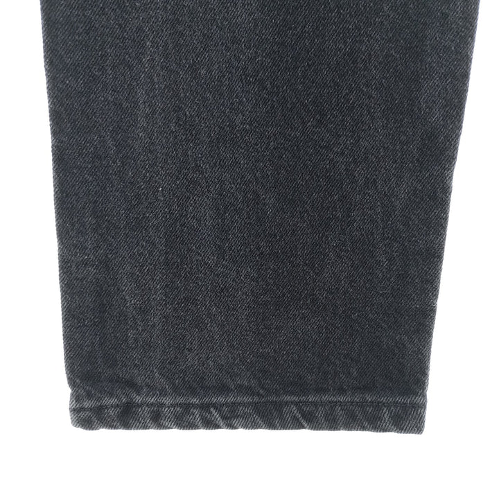 Rustler Black Denim Straight Denim Pants for Men, W33 equivalent cotton black type Vintage Second Hand
