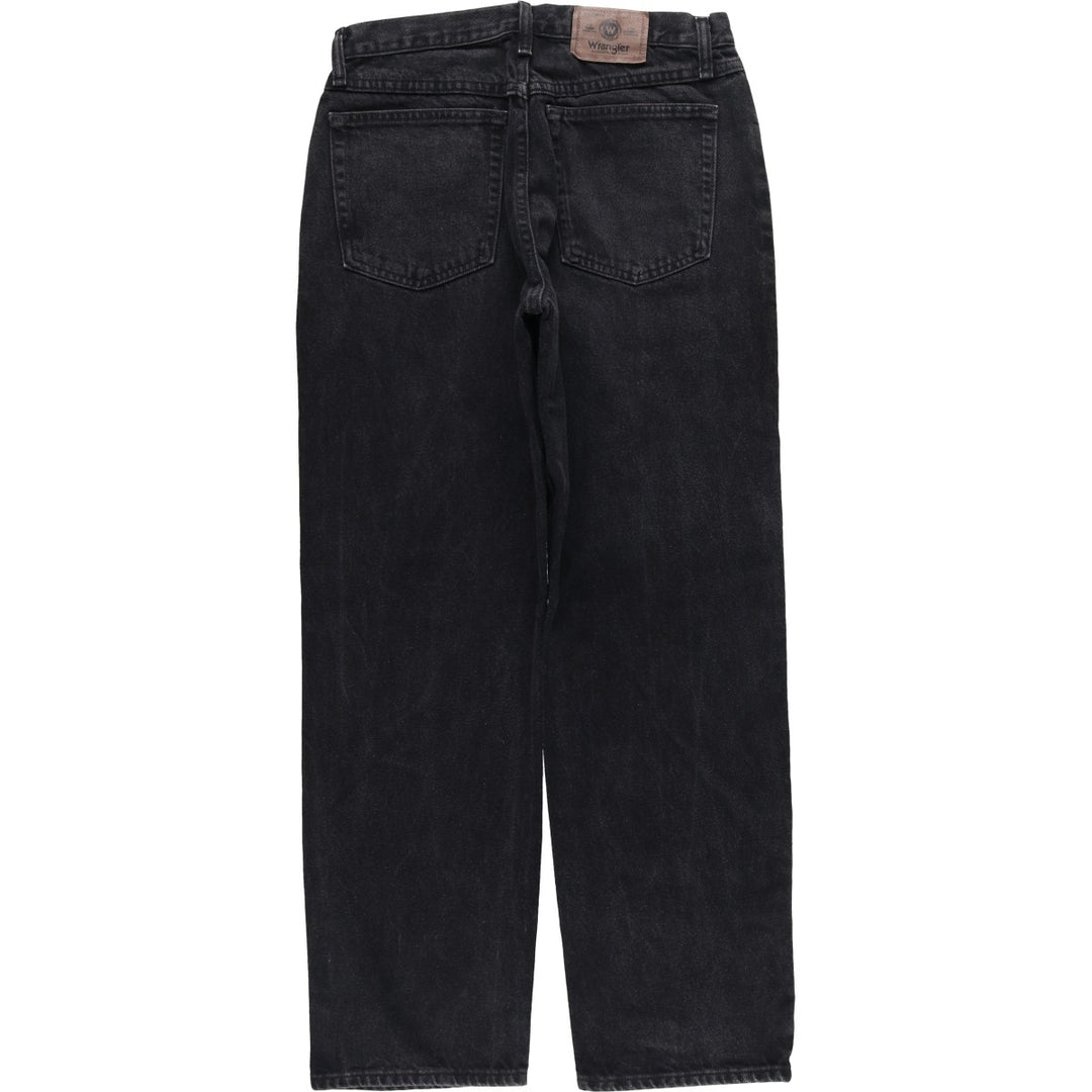 Wrangler Men's Black Denim Tapered Denim Pants, Size W30 cotton black type Vintage Second Hand