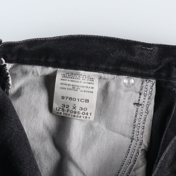 Wrangler Men's Black Denim Tapered Denim Pants, Size W30 cotton black type Vintage Second Hand