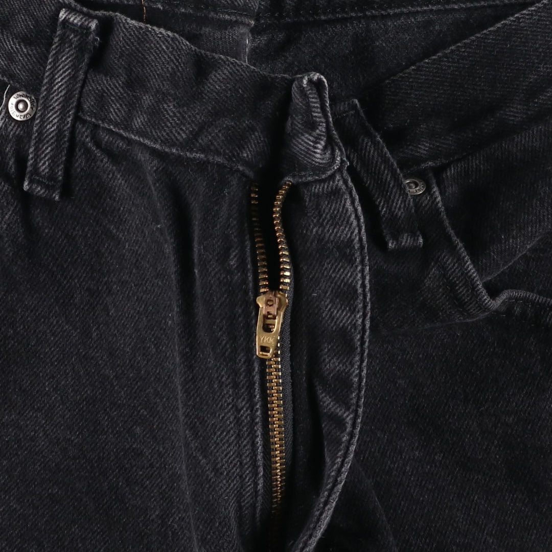 Wrangler Men's Black Denim Tapered Denim Pants, Size W30 cotton black type Vintage Second Hand