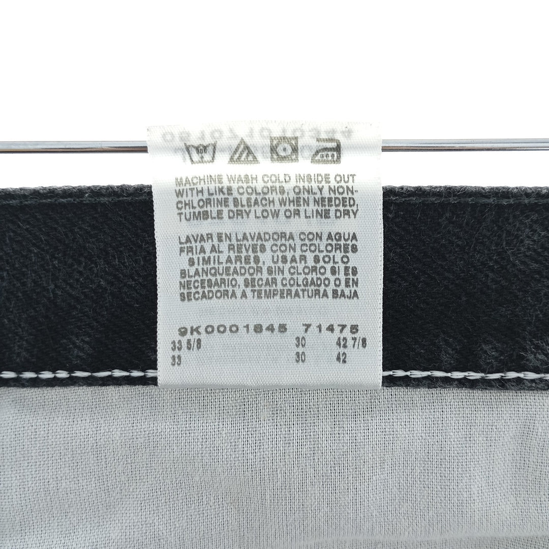 Rustler Black Denim Straight Denim Pants for Men, W33 equivalent cotton black type Vintage Second Hand