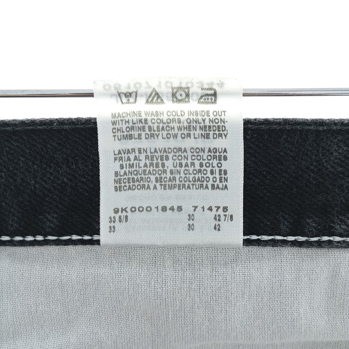 Rustler Black Denim Straight Denim Pants for Men, W33 equivalent cotton black type Vintage Second Hand