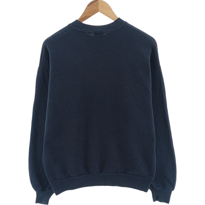 90'S Jerzees Plain Blank Sweatshirt Trainer Made in USA Men's Size L Vintage cotton navy blue type Vintage Second Hand