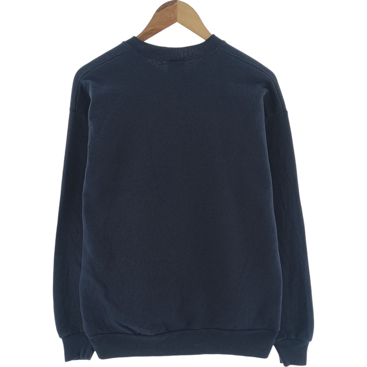 90'S Jerzees Plain Blank Sweatshirt Trainer Men's M Size Vintage unclear navy blue type Vintage Second Hand