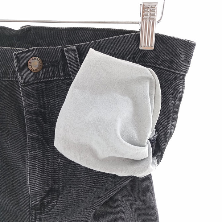 Rustler Black Denim Straight Denim Pants for Men, W29 cotton black type Vintage Second Hand