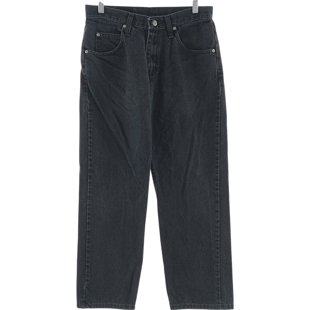 Wrangler Men's Black Denim Tapered Denim Pants, Size W30 cotton black type Vintage Second Hand