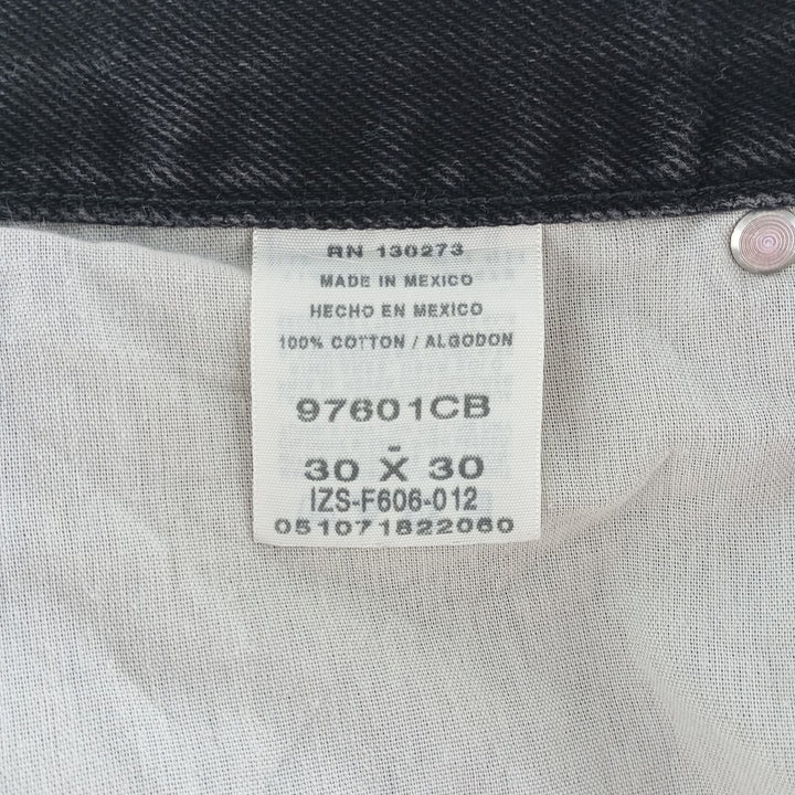 Wrangler Men's Black Denim Tapered Denim Pants, Size W30 cotton black type Vintage Second Hand