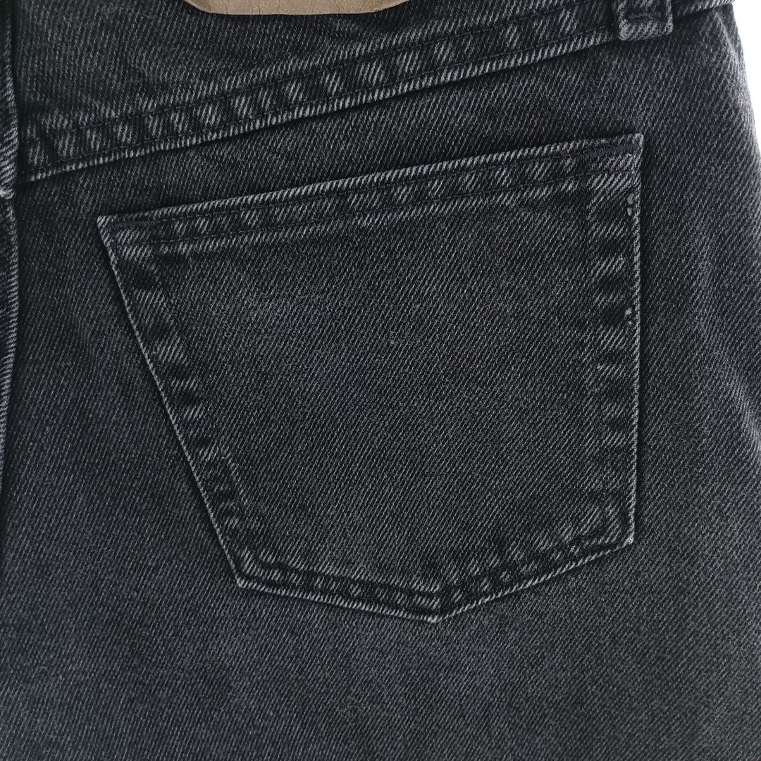 Wrangler Men's Black Denim Tapered Denim Pants, Size W30 cotton black type Vintage Second Hand