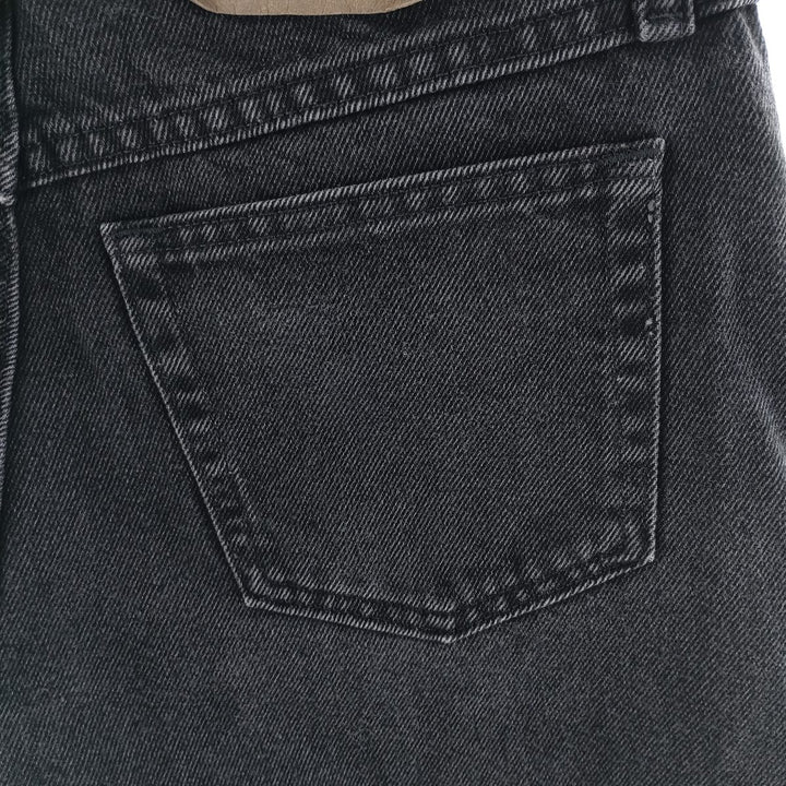Wrangler Men's Black Denim Tapered Denim Pants, Size W30 cotton black type Vintage Second Hand