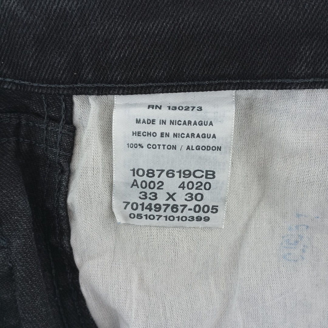 Rustler Black Denim Straight Denim Pants for Men, W33 equivalent cotton black type Vintage Second Hand