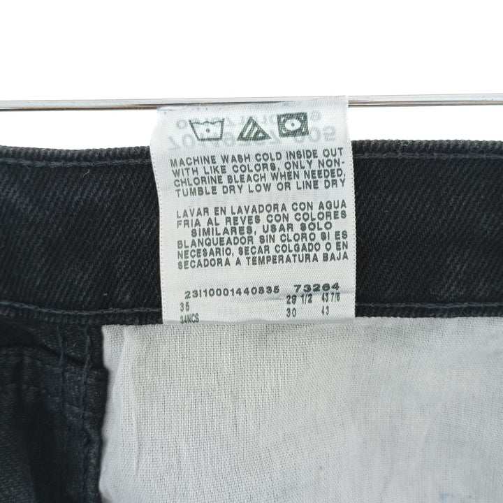 Rustler Black Denim Straight Denim Pants for Men, W33 equivalent cotton black type Vintage Second Hand