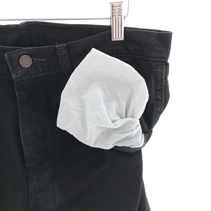 Rustler Black Denim Straight Denim Pants for Men, W33 equivalent cotton black type Vintage Second Hand